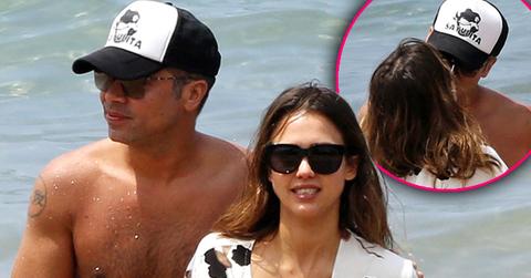 Jessica Alba Bikini Cash Warren PDA