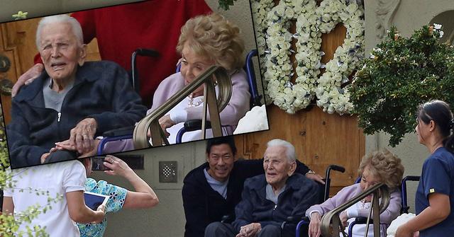 //Kirk Douglas  Birthday Celebration Wife PP