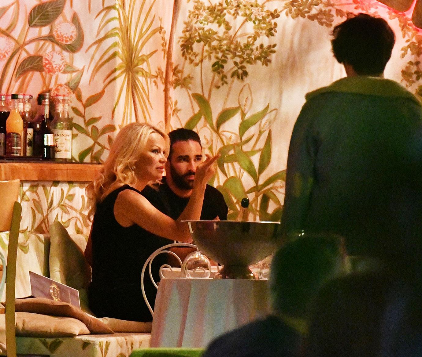 Pamela Anderson Face Adil Rami Dinner Date