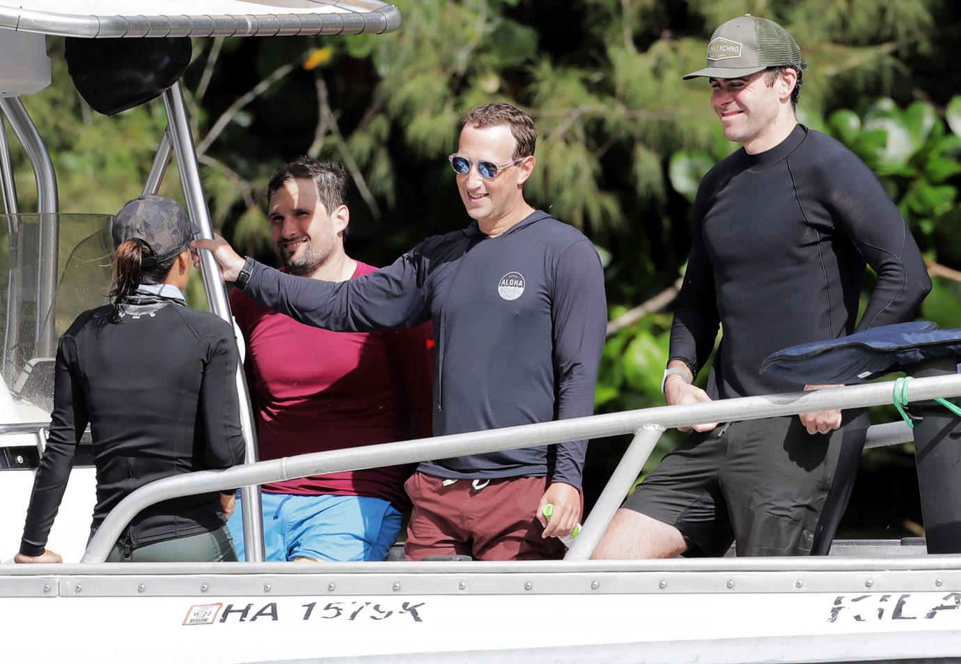 mark zuckerberg seen laughing photos friends boat hawaii metaverse sexual assault scandal r