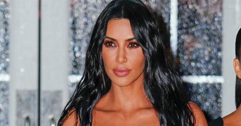 Kim Kardashian poses for a photo.