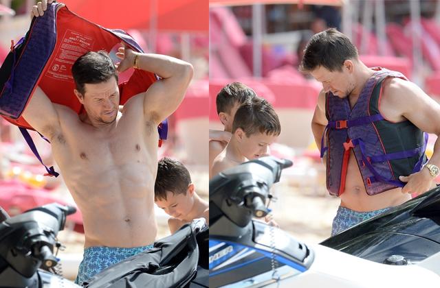 Mark Wahlberg Shows Off Buff Body In Barbados