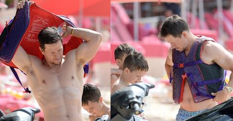 Mark Wahlberg Shows Off Buff Body In Barbados