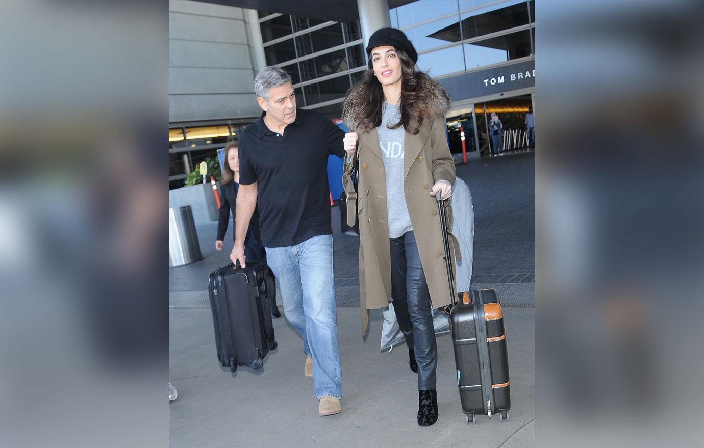 Amal Clooney Pregnant Twins George Stay Home Dad