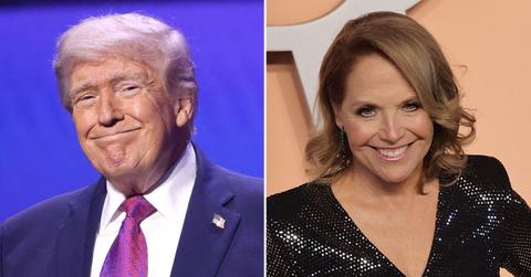 split image of Donald Trump and Katie Couric