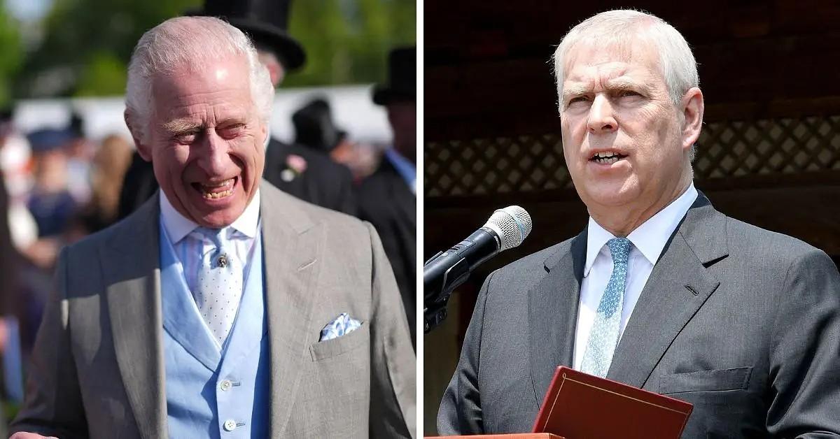 Photo of King Charles and Andrew Windsor