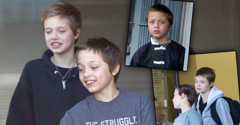 Angelina Jolie Brad Pitt Kids Bonding Manny Divorce