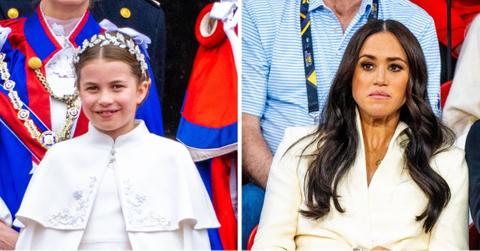 Photos of Princess Charlotte and Meghan Markle