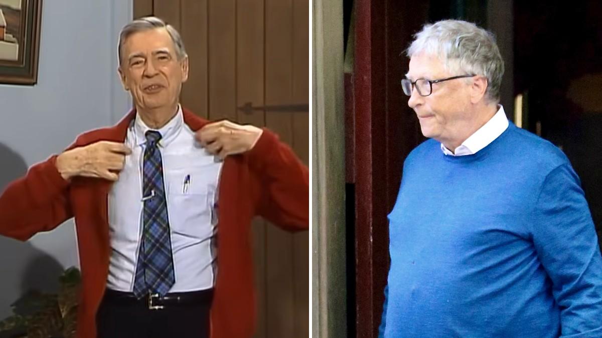 Staffers would dress up a Bill Gates mannequin to look like Mister Rogers.