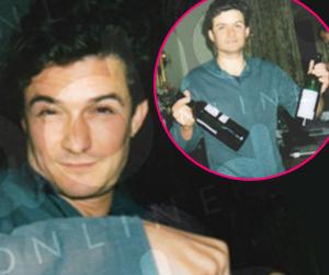 //exclusive photos orlando bloom letting loose partying hard ian mckellans dinner party gal