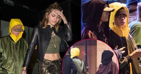 //paris jackson lesbian cara delevingne pda hold hands pp