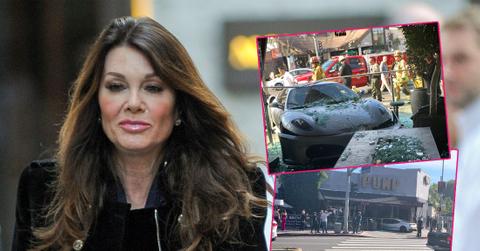 Car Wreck! Ferrari Crashes Into Lisa Vanderpump’s West Hollywood Restaurant