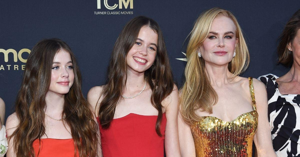 Photo of Sunday Rose, Faith Margaret and Nicole Kidman