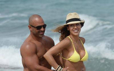 //melissa gorga and joe gorga beach