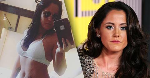 jenelle evans baby bump photo bikini