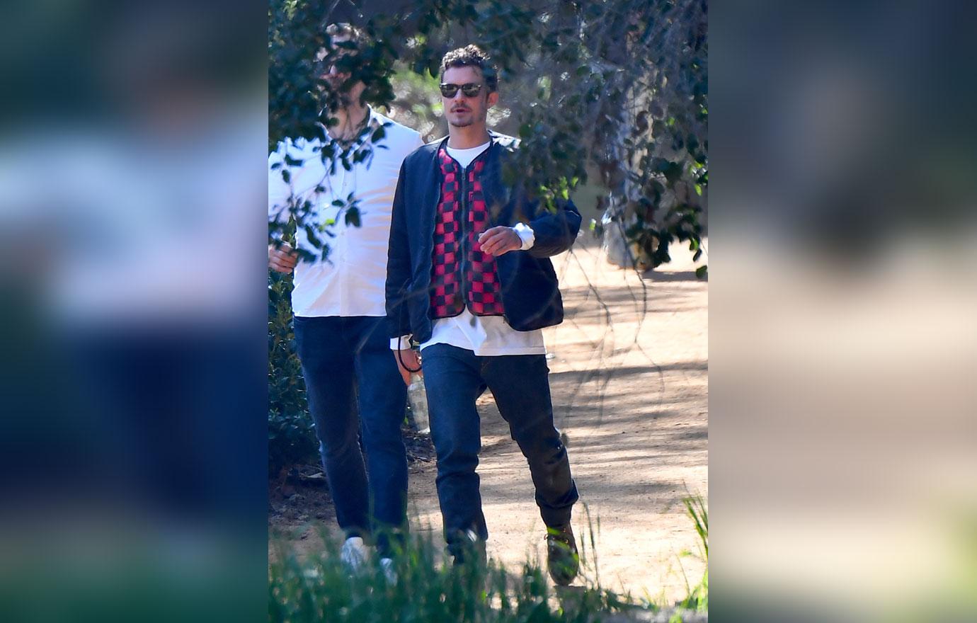 Katy Perry & Orlando Bloom Attend Kanye West’s Sunday Service