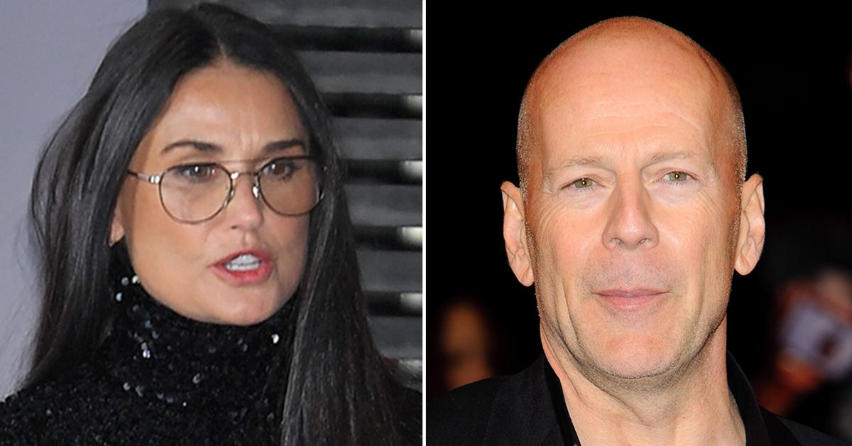 New grandma Demi Moore, 60, shows off incredible figure in green