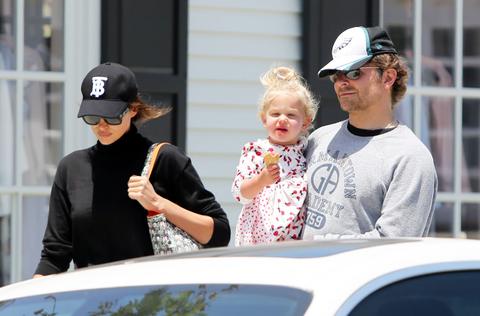 bradley cooper all smiles allen iverson shirt photos seen kanye irina shayk r