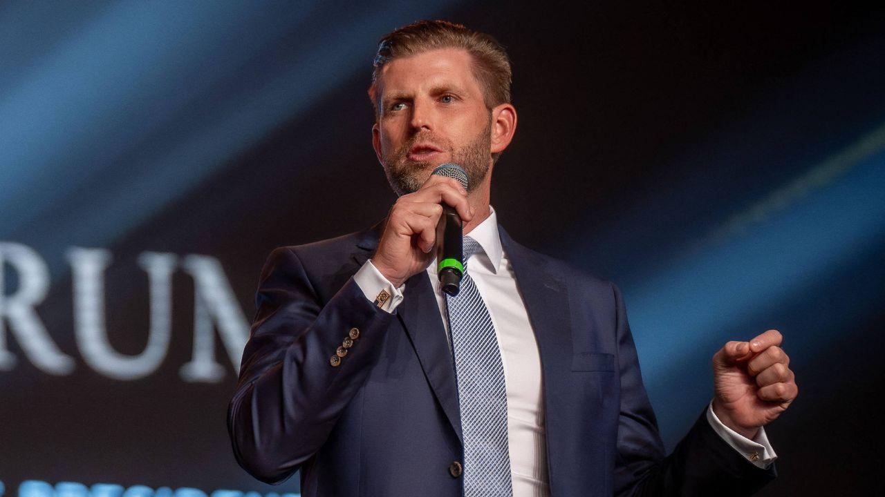 image of Social media critics ripped apart the image and Eric Trump.