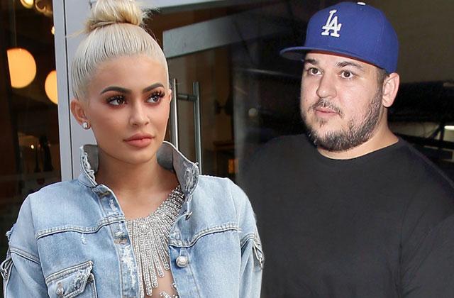 Rob Kardashian Kylie Jenner Feud Baby Shower