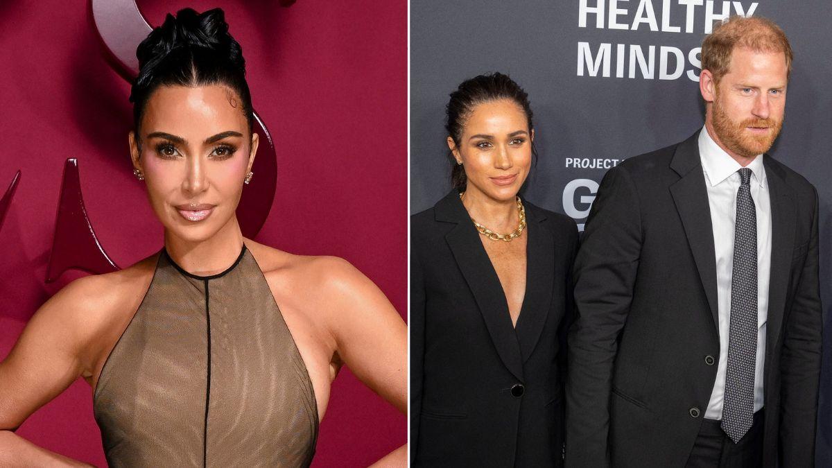 Photo of Kim Kardashian, Meghan Markle, Prince Harry