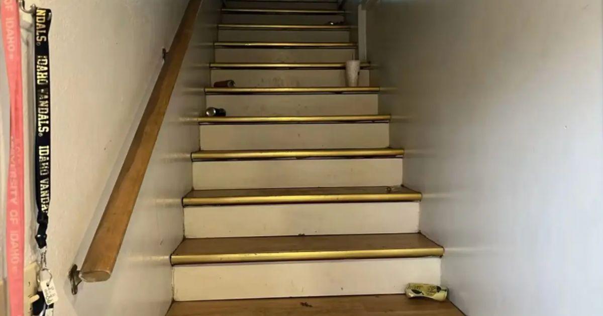 Photos captured a common scene at a college-age residence after a party.  