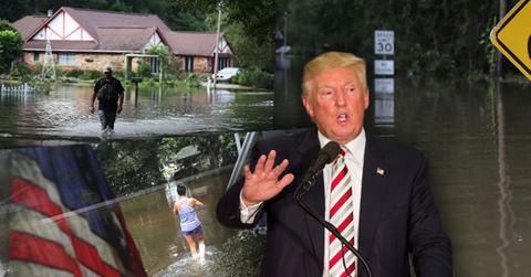 Donald Trump Louisiana Flood Obama Vacation