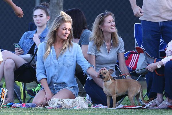 LeAnn Rimes & Eddie Cibrian At Stepson's Soccer Game