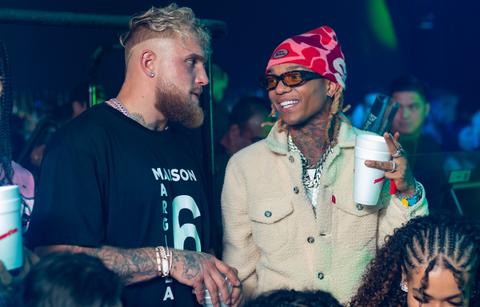 brooks jake paul and swae lee at eeven miami on september photo credit adinayev