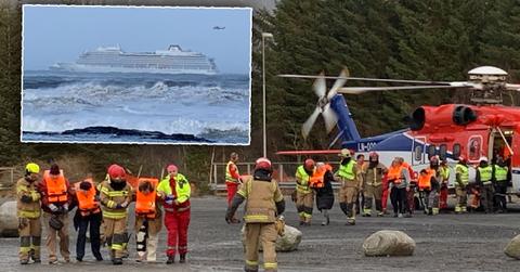Cruise Ship Horror Stranded In Stormy Seas Passenger Airlift