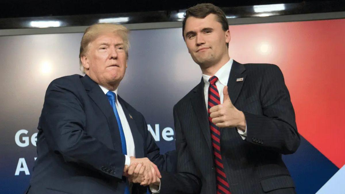Photo of Donald Trump and Charlie Kirk