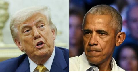 picture of Donald Trump and Barack Obama