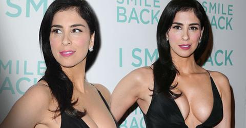 Sarah Silverman Boobs Cleavage Dress