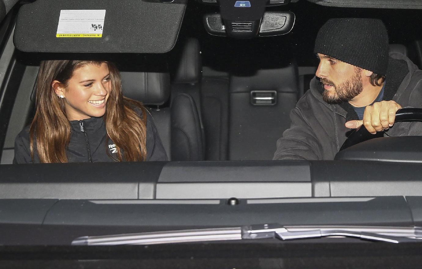 Sofia Richie Smiles With Scott Disick