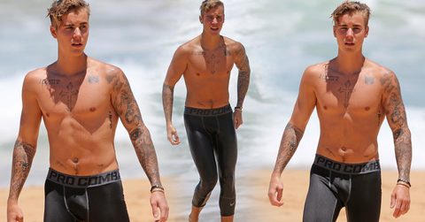 Justin Bieber Hawaii Beach Photos