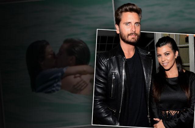 scott disick and kourtney kardashian kissing