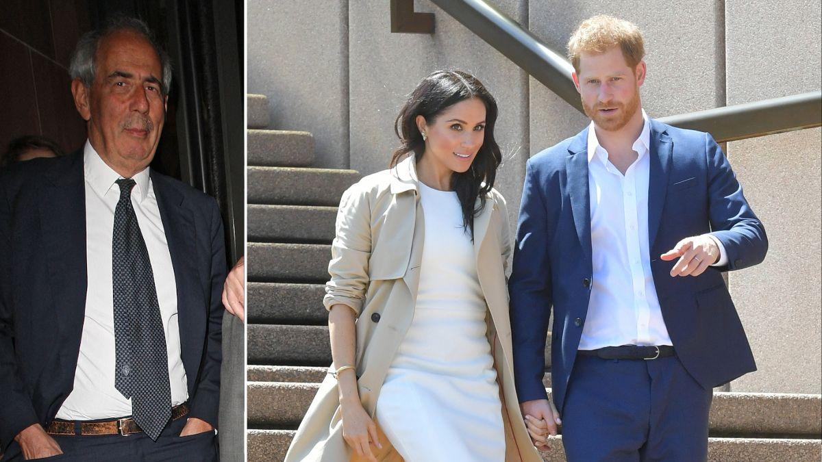 Photo of Tom Bower, Meghan Markle and Prince Harry