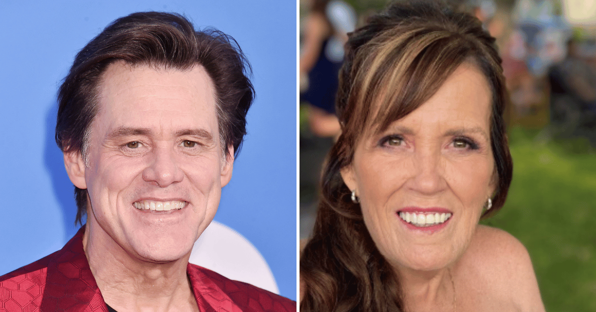 Composite photo of Jim Carrey, Rita Carrey