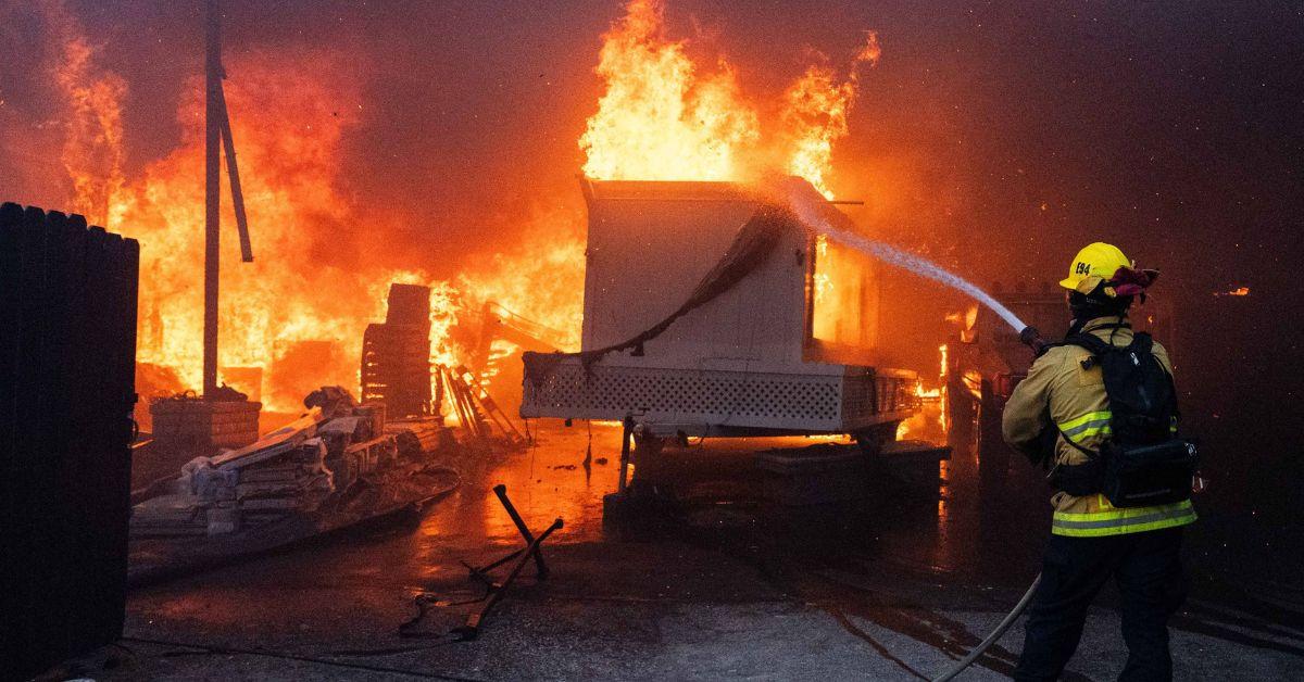 Photo of California wildfire.