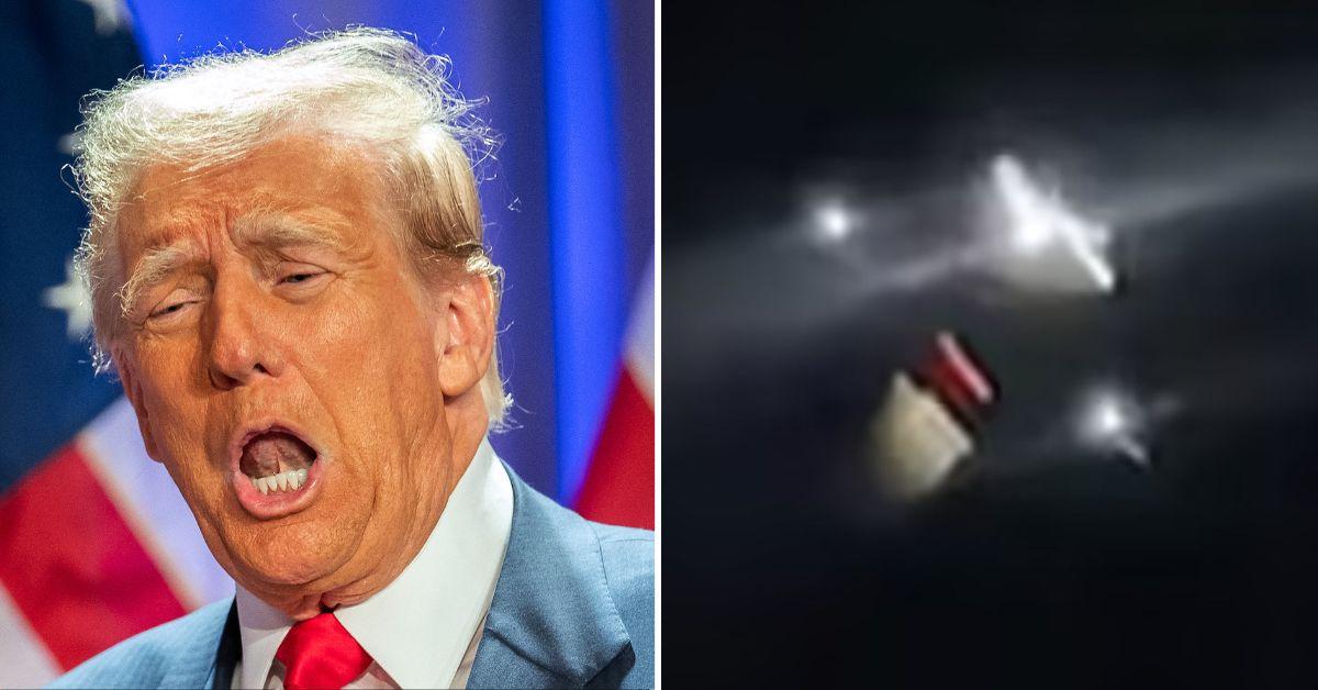 Trump at Center of Conspiracy Nuts' Hysterical 'Project Blue Beam' Theory — Which Is Gripping U.S. Amid 'Population Control' Drone Sightings Across Nation
