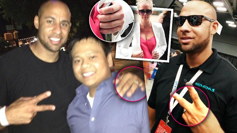 //hank baskett wedding ring cheating scandal