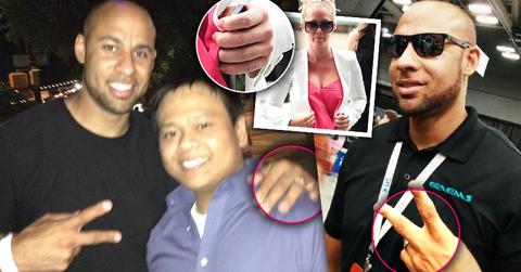 //hank baskett wedding ring cheating scandal