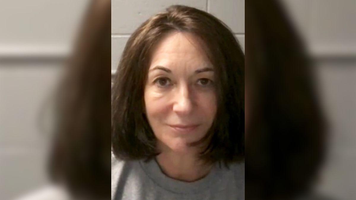 A mugshot of Ghislaine Maxwell