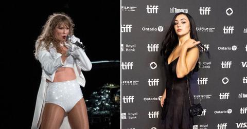 Composite photo of Taylor Swift and Charli XCX