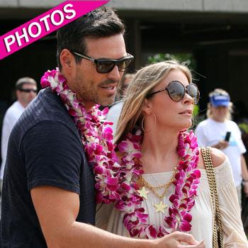 //leann rimes eddie cibrian vacation hawaii splash