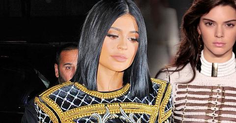 Kendall Jenner Kylie Jenner Photos: Balmain Fashion In NYC With Gigi Hadid