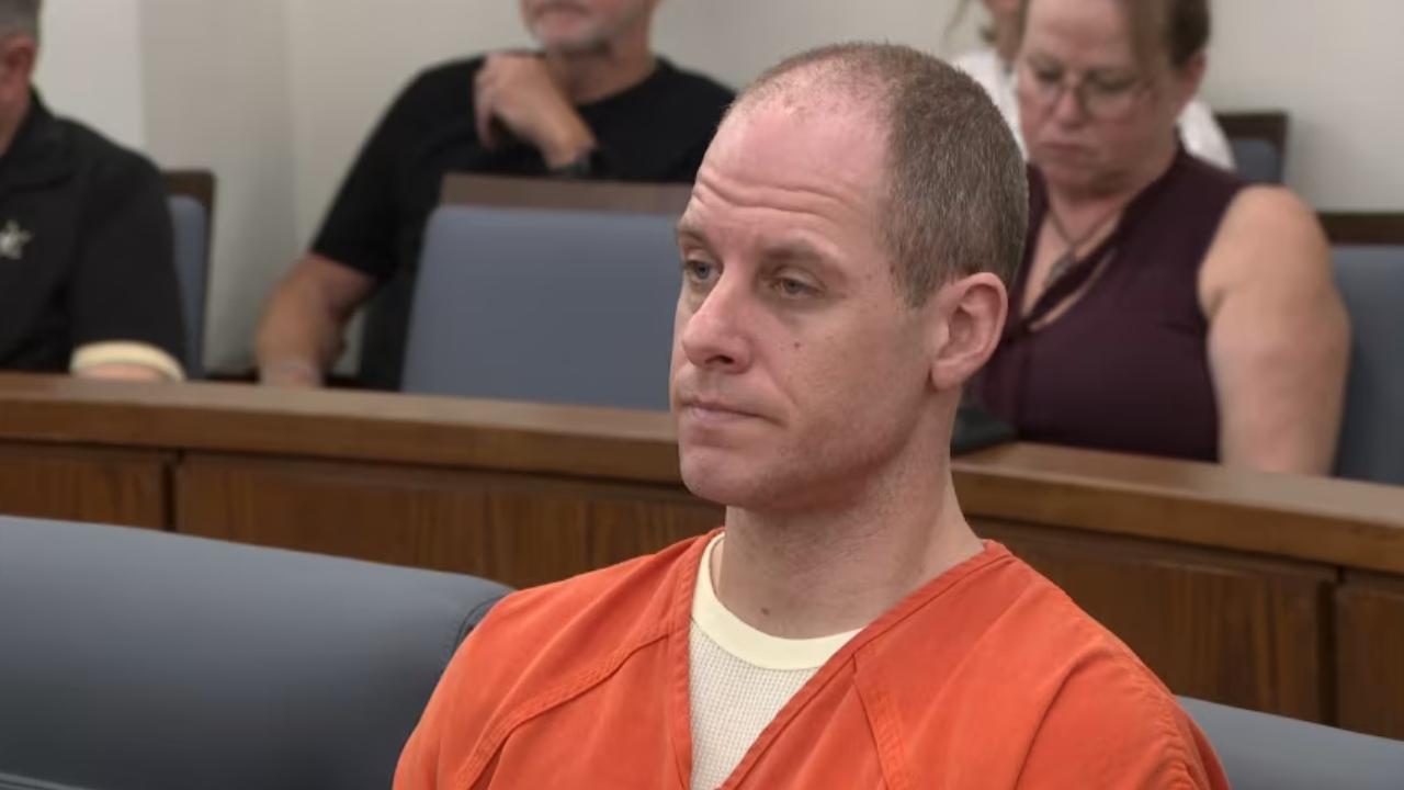 Caleb Flynn sitting in court.