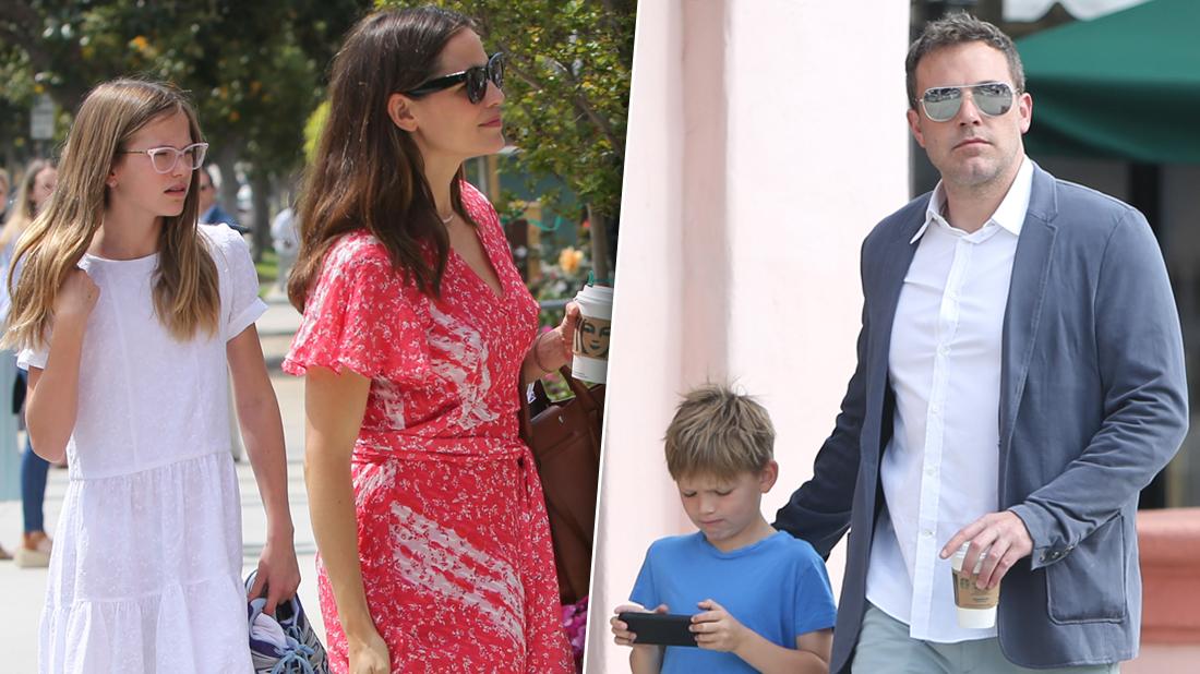 Jennifer Garner & Ben Affleck Attend Easter Sunday Church With Their Mini-Me Kids!