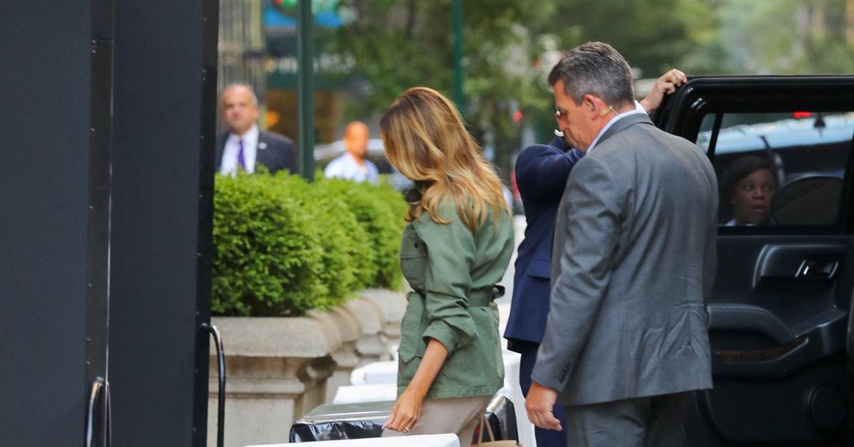 melania trump steps out joining donald after indictments