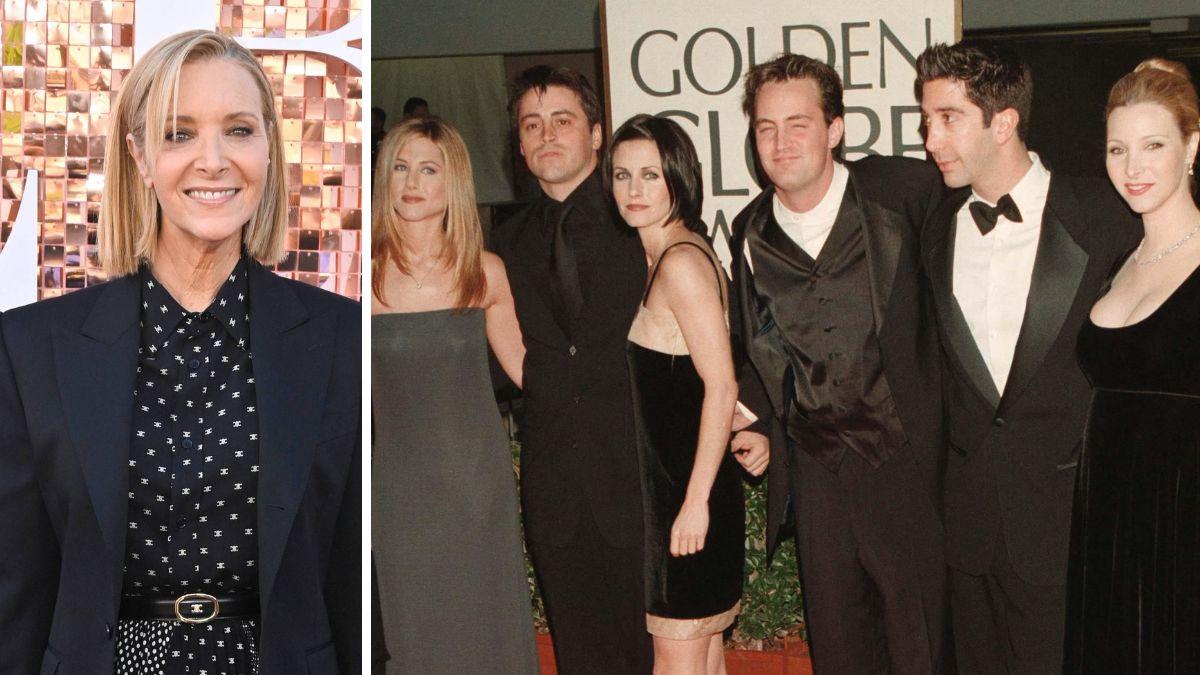 Photo of Lisa Kudrow and 'Friends' cast.